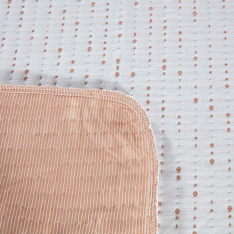 Antibacterial copper yarn jacquard anti dust mite mattress protector cover (12)