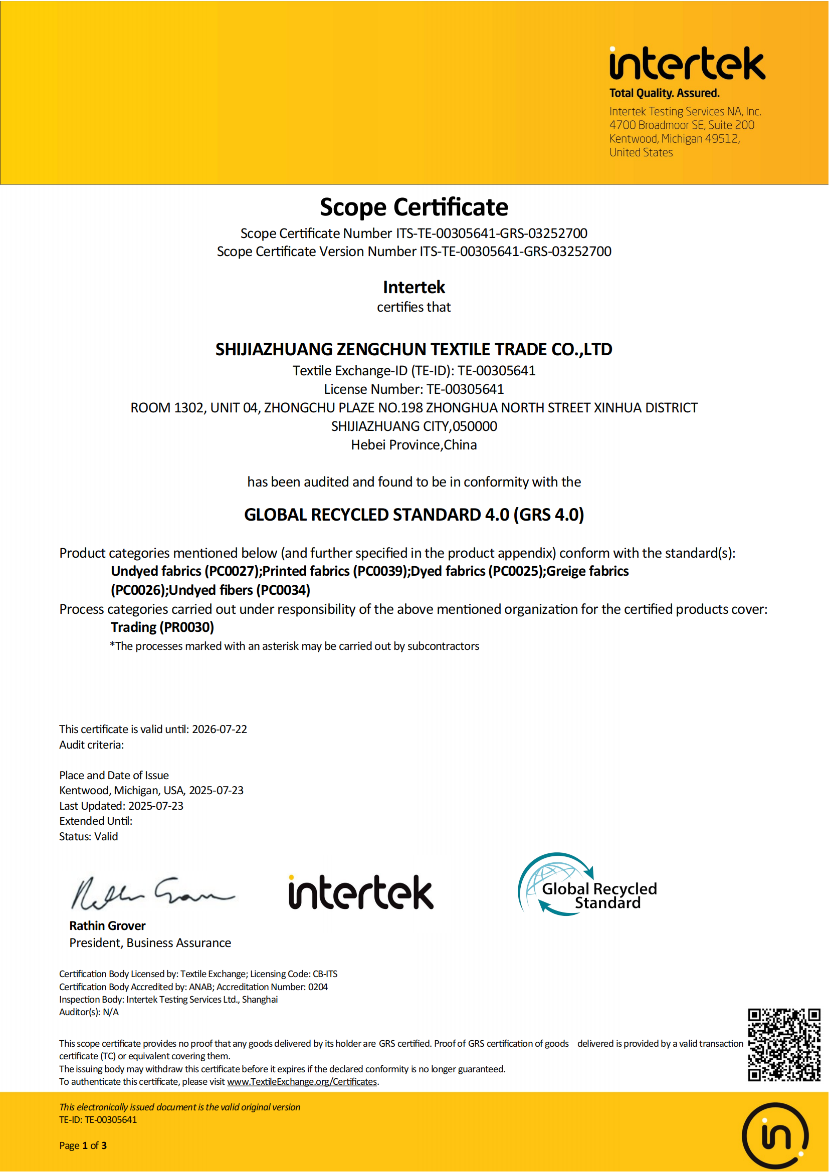 SC-GRS-Certificate 4.0-SHIJIAZHUANG ZENGCHUN TEXTILE TRADE CO.,LTD-00(1)_1_01