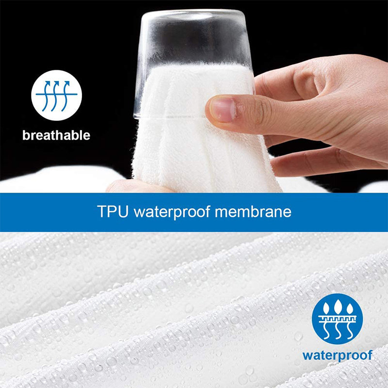 100 cotton terry waterproof mattress protector fitted style  (11)