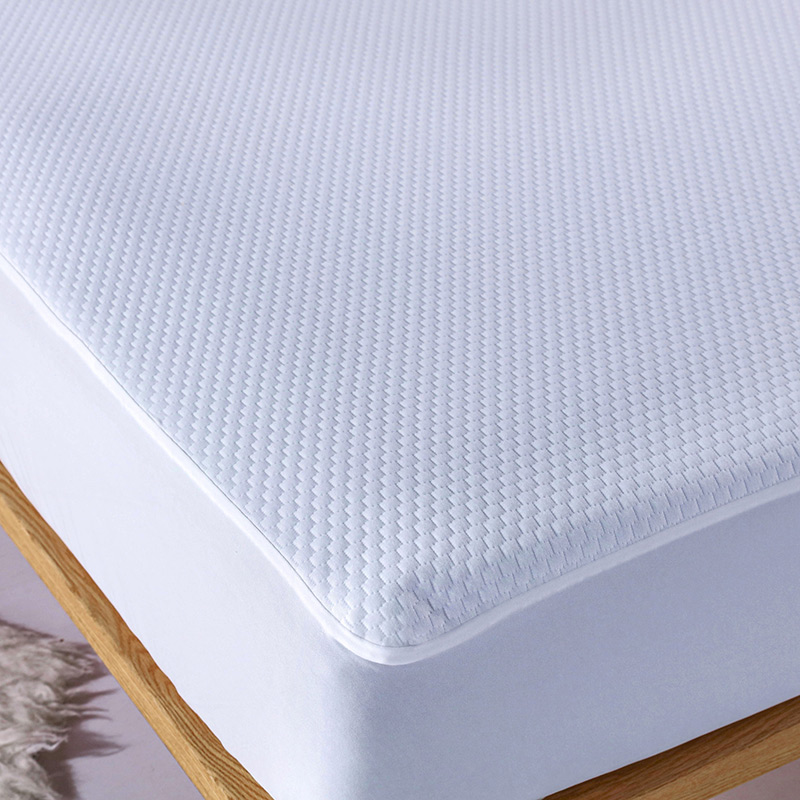 300gm2 luxury jacquard knit waterproof mattress protector  (2)