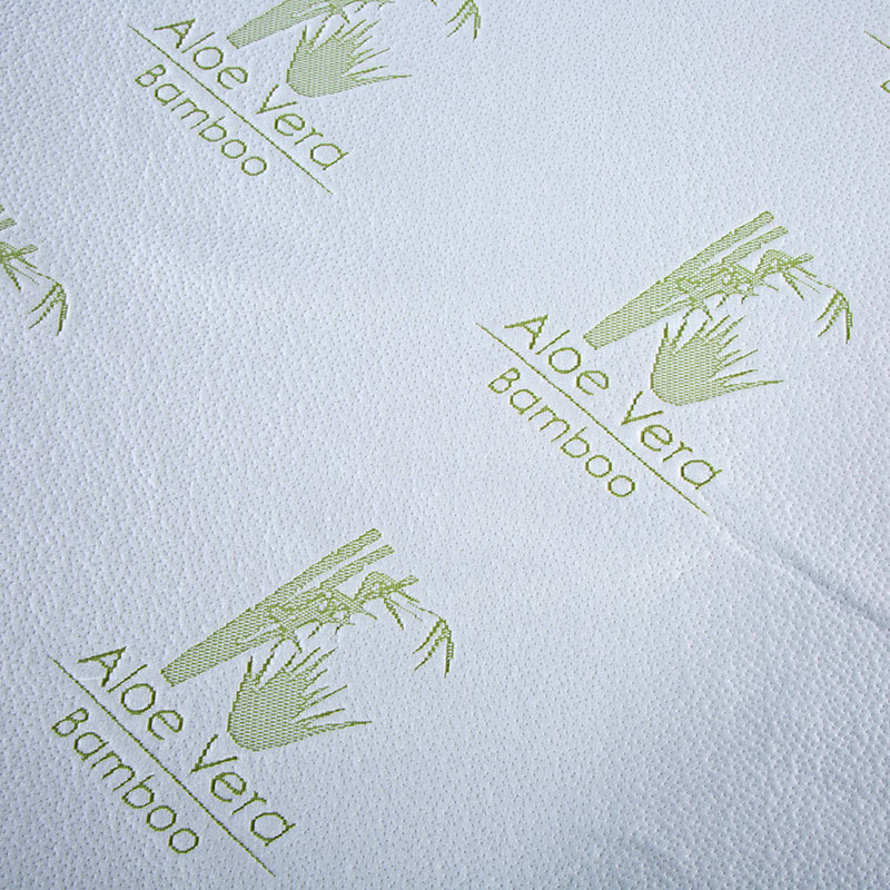 Antibacterial Aloe vera scented bamboo jacquard waterproof mattress protector  (3)