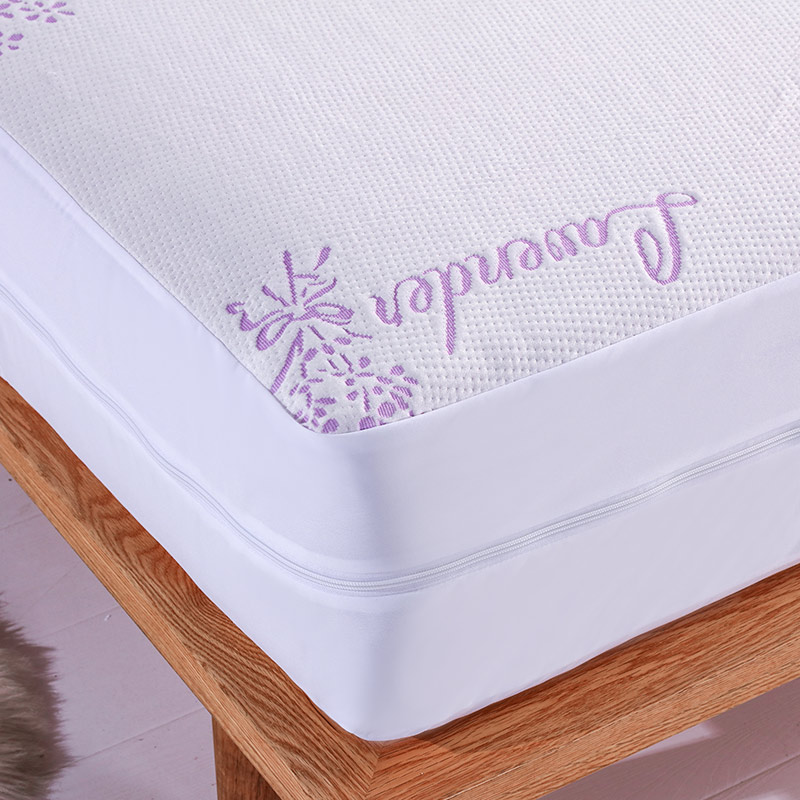 Lavender Scented Bed Bug Waterproof Mattress Encasement Mattress Cover (5)