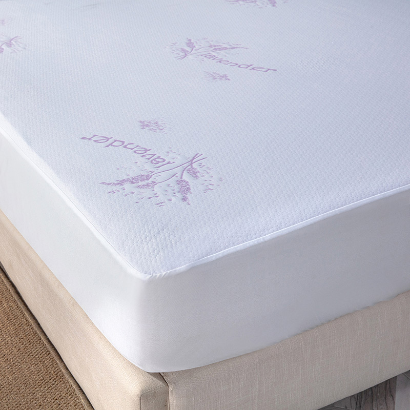 Lavender scented colorful jacquard mattress protector (2)