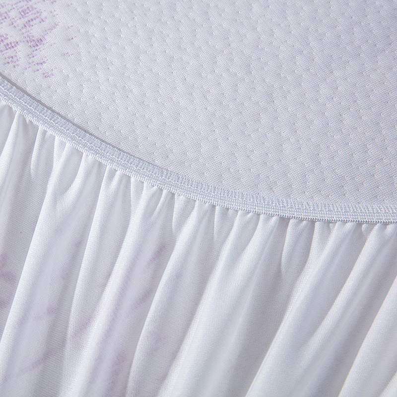Lavender scented colorful jacquard mattress protector (8)