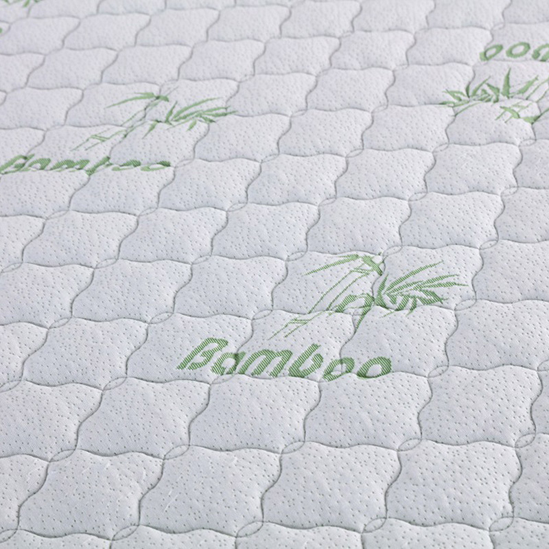 Natural anti bacterial bamboo anti dust mite anti allergy quilted mattress pad cover  (3)